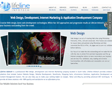 Tablet Screenshot of lifelineinfotech.com